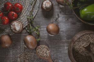 киноа с овощами